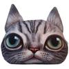 35cmx36cm 3D Cute Cat Dog Head Pillow Cushion Home Sofa Car Seat Cushions Creative Cartoon Cat Nap Pillow Cushion Gift