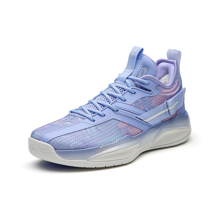 Anta GH3 Hayward Stickstofftechnologie Stoßdämpfung Rutschfest Abriebfest Low-Top Basketballschuhe Herren Sneaker Lila 112231103-2