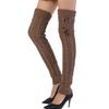 Thickened Long Boot Socks With Hairball Over Knee Boot Cuffs New Crochet Socks  for Women