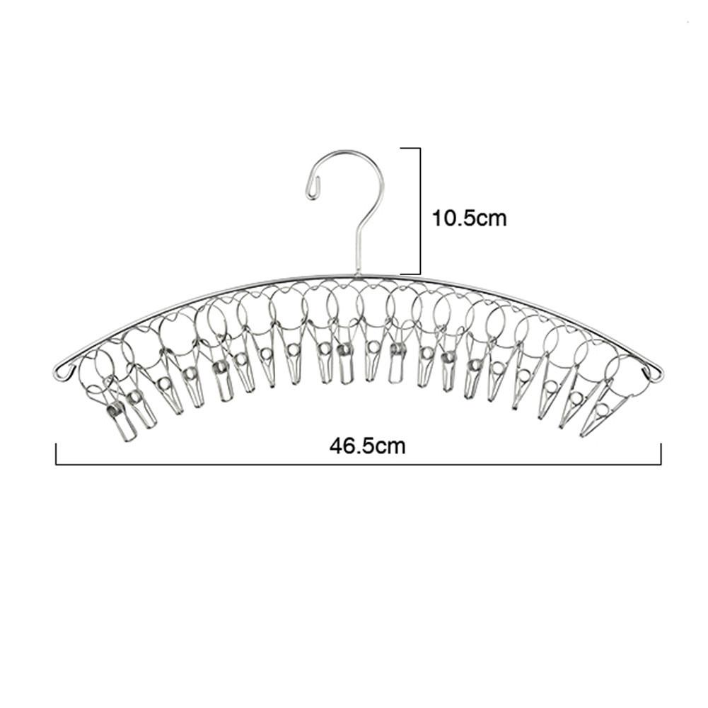 81020 Pegs Easy Hold Bathrooms Cloth Hanger Rack with clips Clothespin Clothes Hangers Socks Bras Towel Underwear drying Clips