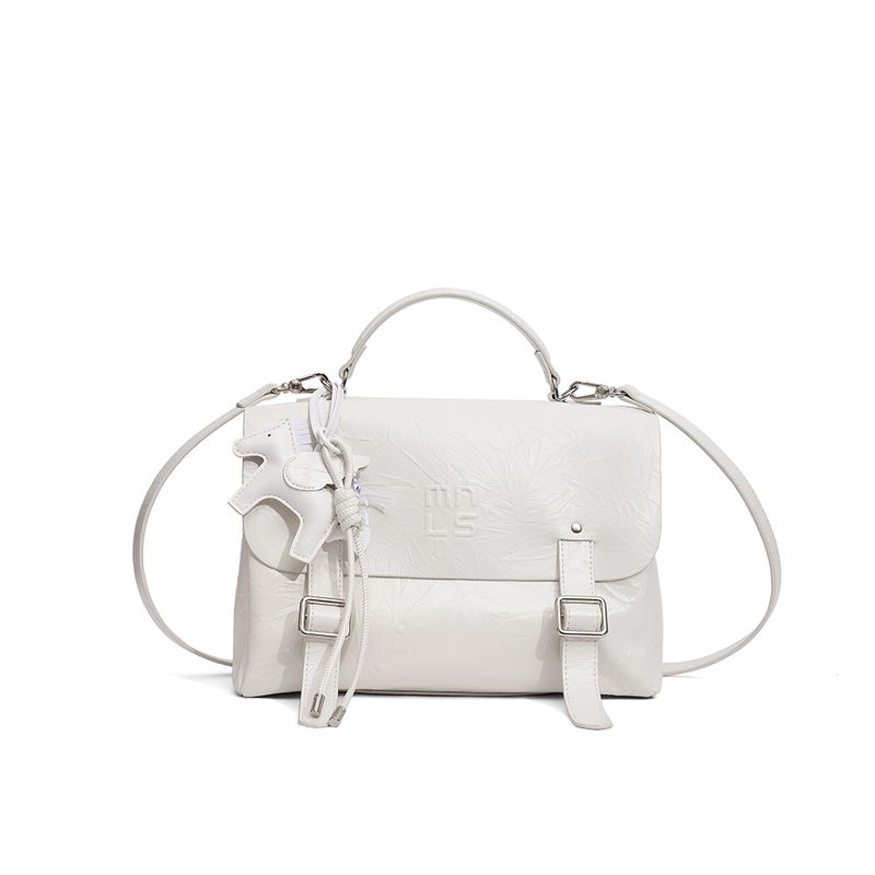 

Monalisa Women s Backpack 2025 New Shoulder Shoulder Leather Commuter Backpack White