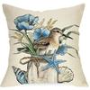 Nautical Elements Home Decorative Pillow CasesLiving room sofa cushion cover, soft and comfortable, bedroom room decoration