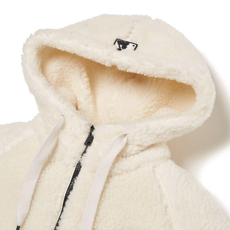 New MLB Velvet Jackets Unisex Pink White 3AJPF3616-10COS