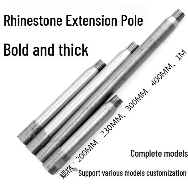 Diamond-Studded 1-Meter Thickened Drilling Connection and Mixing Extension Rod for Water Grinding