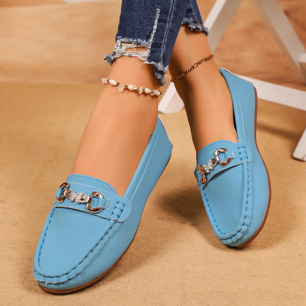 Fashion Women Loafers Fashion Round Toe Solid Flat Sneakers Women Spring Autumn Shoes Casual Slip on Mary Jane Shoes Zapatos De Mujer