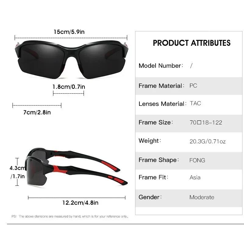 Polarized Fashion Men Sunglasses Black Retro Square Sun Shades Outdoor Cycling Driving Sun Glasses for UV Protection