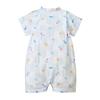 MIKI HOUSE Jinbei Short Made In for Boys and Baby Size Small Blue Romper, Sleeve, Japan, Gauze, Girls, Newborn, Baby, Kids, Clothes, Children's