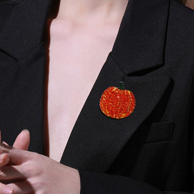 Broche Citrouille d'Halloween Broche Personnalité Créative Art Pin Accessoires Bijoux Rétro Fête Charme Pâques Tendance Cadeau Souvenir Unique