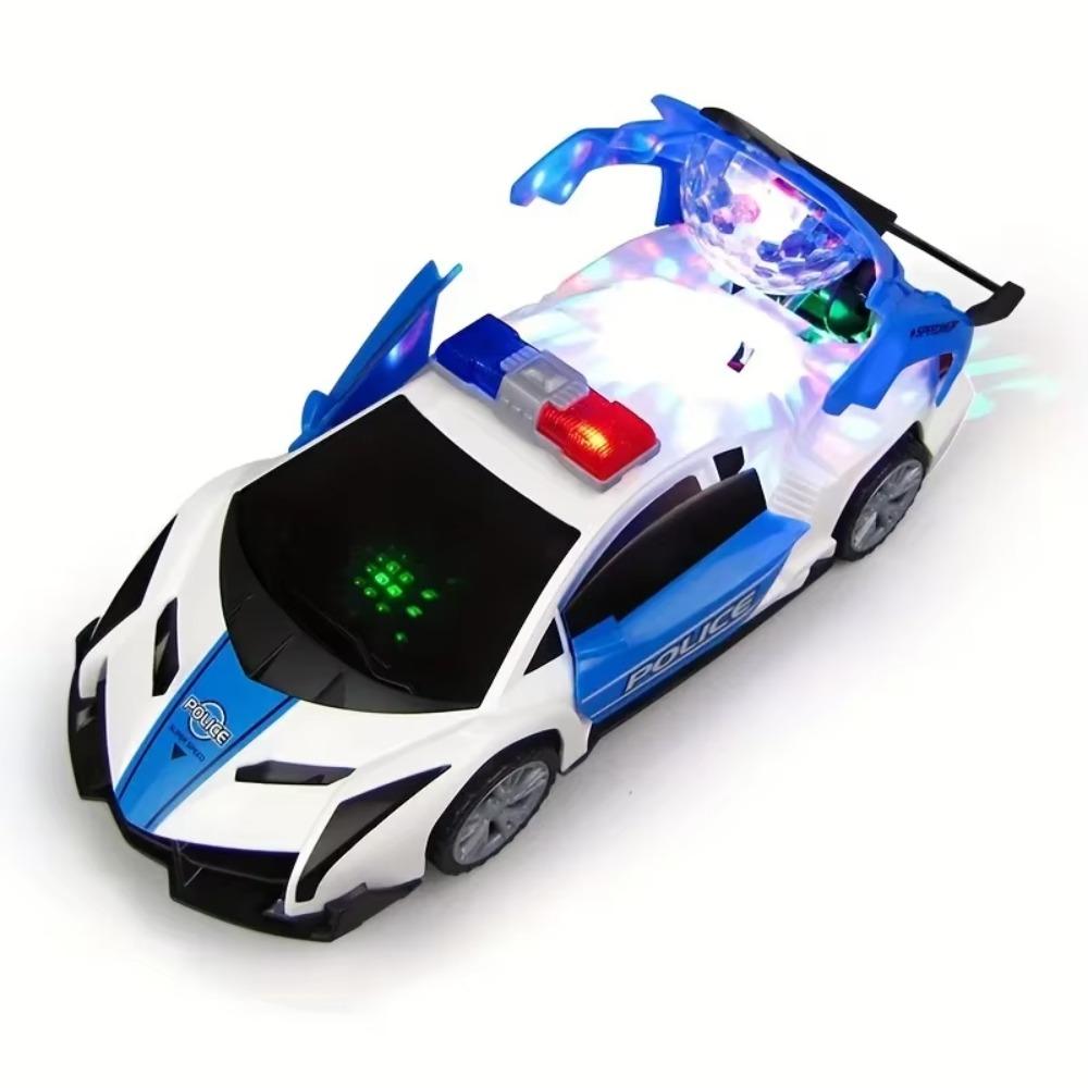 

Police Car Toy For Boy Spinning Toy With Music Lights & Siren Patrol Cop Play Vehicle With Openable Doors Christmas Gift For Kid