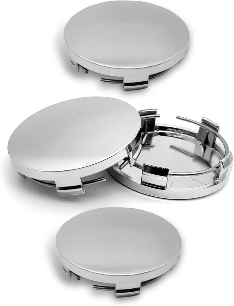 4PCS Cache-moyeux de Roue de Voiture, 60MM/2,36Pouces DE 56MM/2,2Pouces DI Cache-moyeu Central, Cache-moyeux de Jante de Véhicule en ABS à Clipser