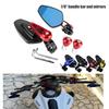 7/8"22mm Handle Bar End Mirrors For YAMAHA MT09 MT 09 MT-09 R1 R6 R15 R25 R1 6 Rearview Mirror Handlebar End Retroviseur Moto Mt