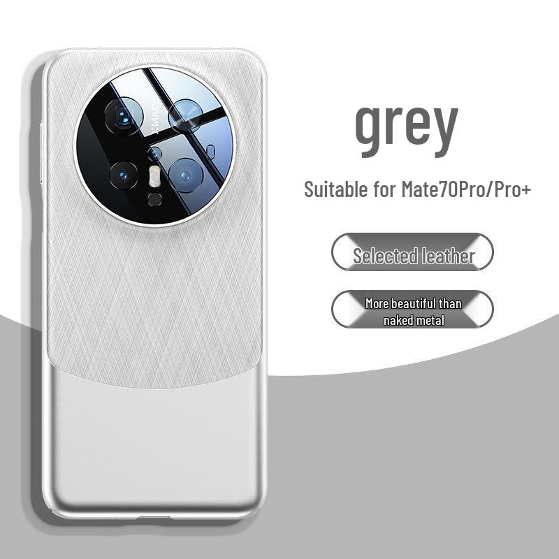 Huawei Mate70 Pro Leather Phone Case with Golden Thread and 60-Drop Protection