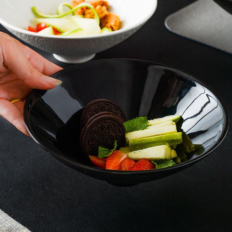 Japanese Hat Bowl Creative Noodle Bowl Restaurant Large Soup Bowl Commercial Ceramic Tableware Dessert Bowl