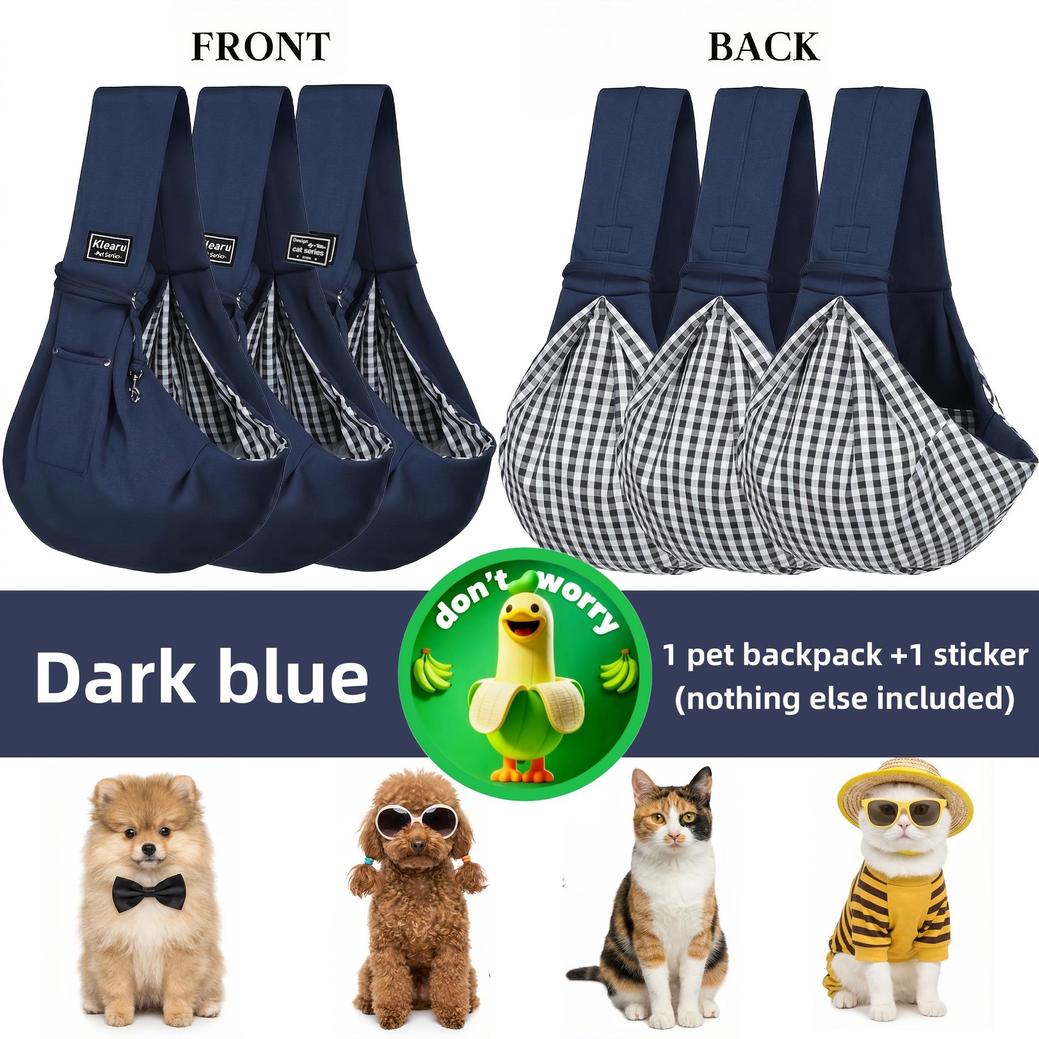 

Dog Carrier Sling Reversible Puppy Carrier Purse with Storage Pocket Dog Sling Carrier for Carry Small Dogs and Cats