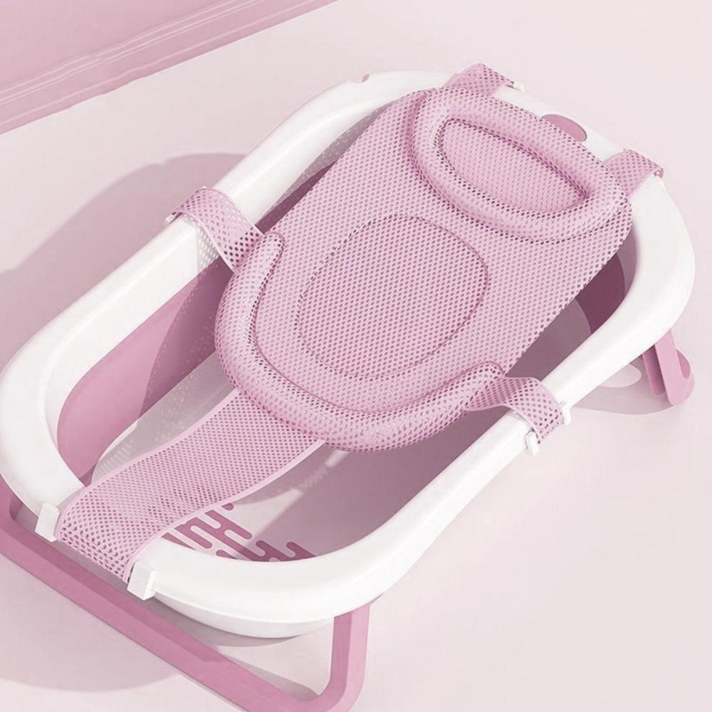 Adjustable Bathtub Support Net Cross-shaped Shower Pillow Mat Baby Bathing Net Baby Nursing