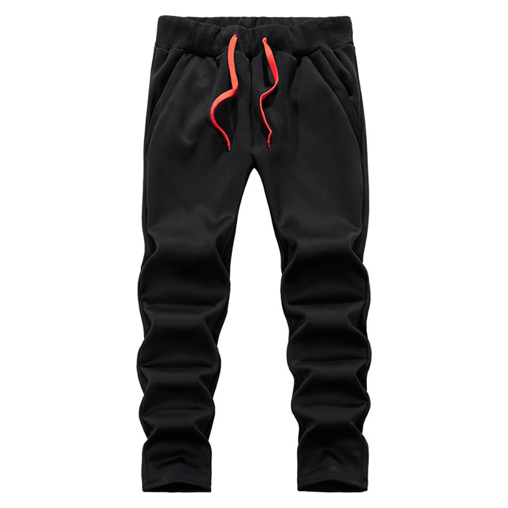 ANGELCITY Tracksuit Sweatshirt and Loungewear for Plus Size Men's Set, Fleece-Lined Pants, Hooded, Thick, Warm, Winter, Casual, (XL, Gray)
