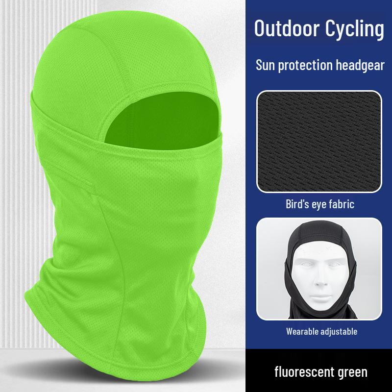 Quick-Dry Multifunctional Summer Cycling Face Mask: Breathable, Sun-Protective, Ice Silk Balaclava & Headband