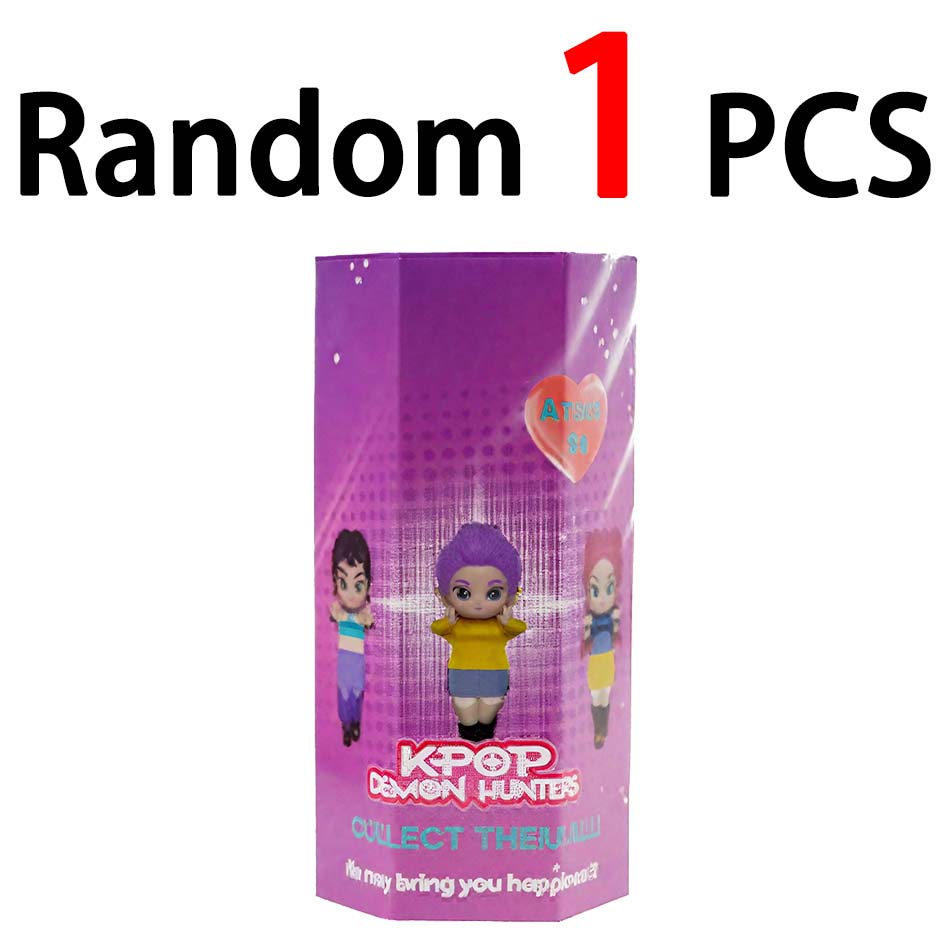 A-pop Demon Hunters Blind Box Devil Saja Collect Anime Figure Kid Party Cosplay Gaming Cartoon Huntrix Decorative Christmas Gift