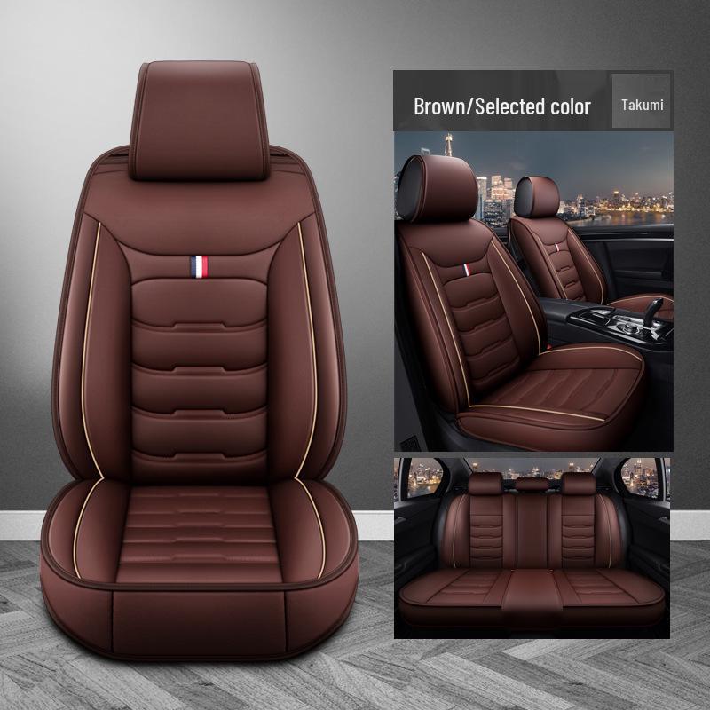 Universal Car Seat Cover for Accord, Civic, and Sagitar—Four Seasons Full Wrap Cushion Cover
