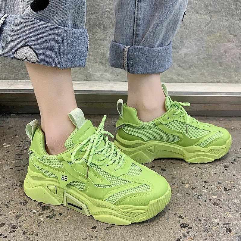 Women's new thick-soled heightening sneakers Women's candy color temperament Muse