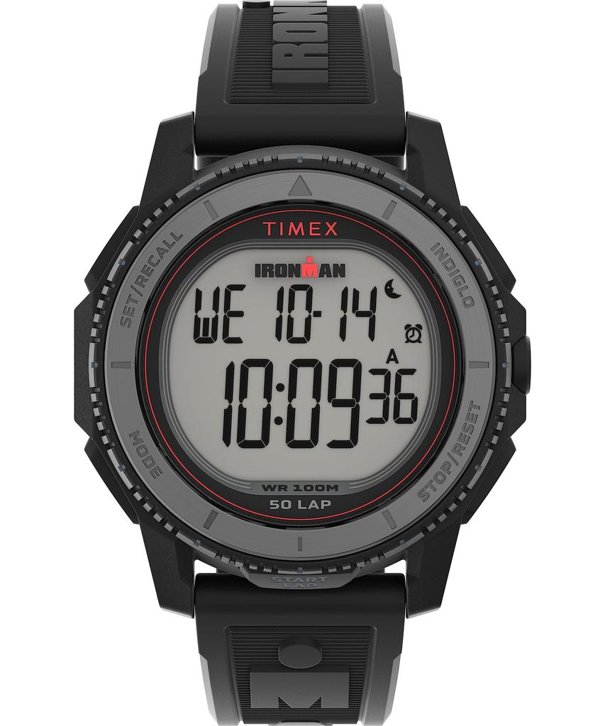 Timex Men's Adrenaline 46mm Watch, Black/Digital/Black. , modern