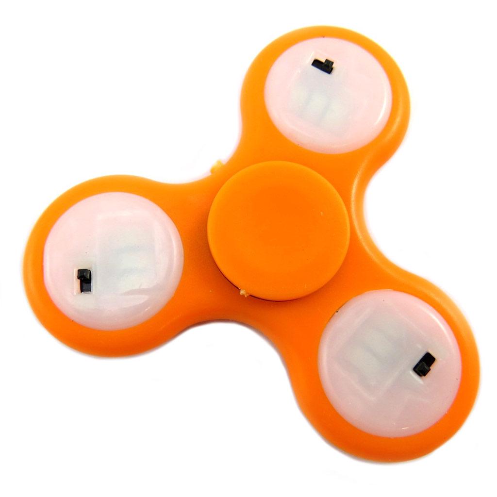 Les Trésors De Lily [P1758] - Handspinner led 'Les Lumineux' orange - 7 cm