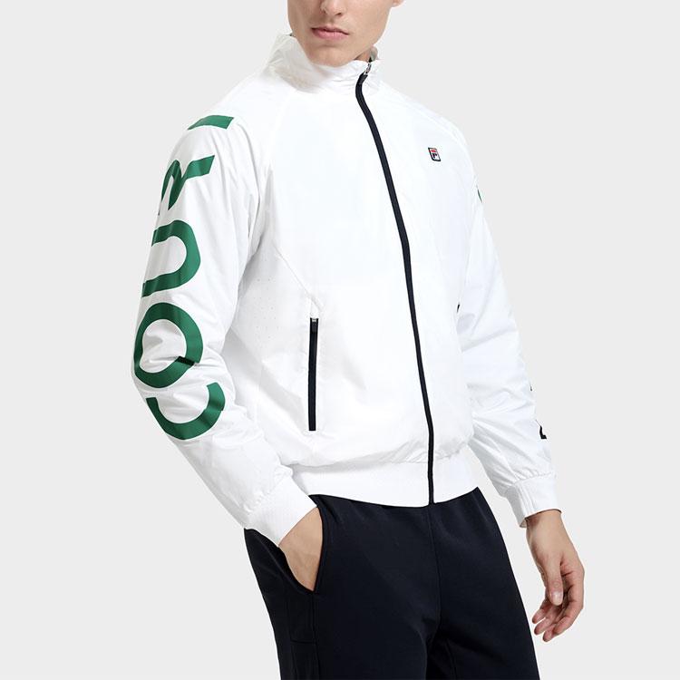 New FILA Jackets Men's Jade White A11M313703F-WT
