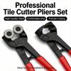 8 Inch Heavy Duty Glass Mosaic Nipper Tile Cutter Pliers, Wheeled Ceramic Tile Nippers, Stained Glass Cutting Tool for Tiling