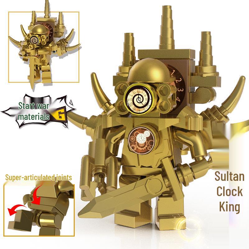 2024 Articulated Monitor Man for LEGO-Compatible Skibidi Toilet Figure Building Sets