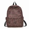 Schoolbag New College School Bag Female Junior High School Retro Leopard Print Backpack Lightweight High School Computer Travel Backpack