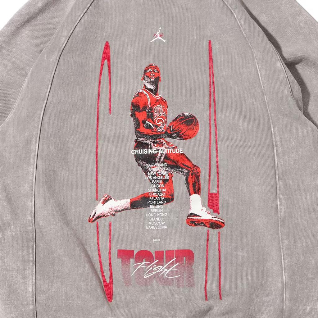 Jordan Sweatshirts Men's Gray Hooded Moderate Regular DJ0208-016