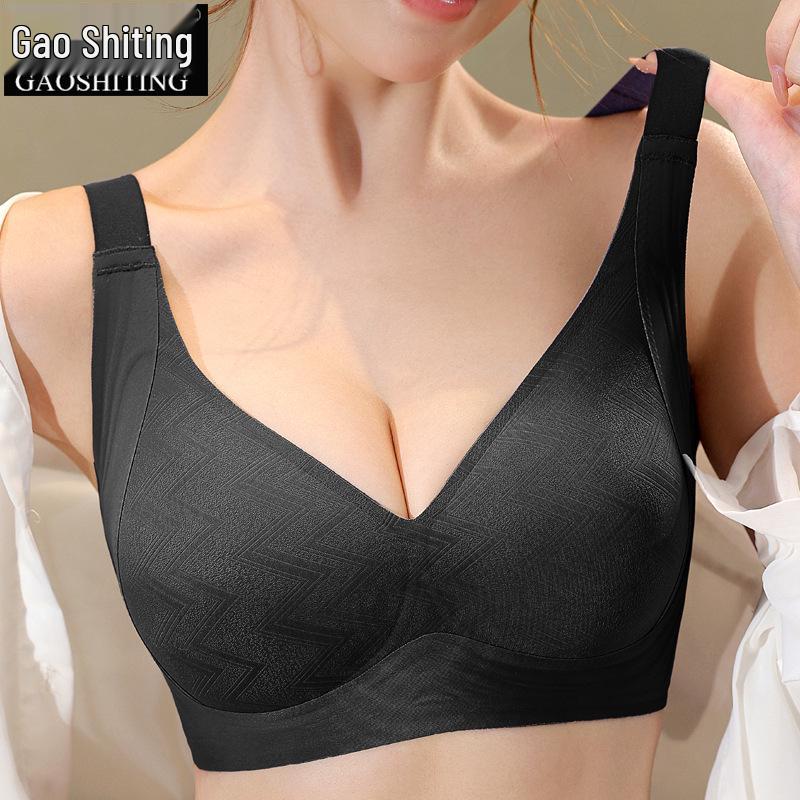 Wirefree Large Bust Minimizer Bra - Women's Anti-Sagging Seamless Support with Fixed Cup