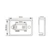 Inductive Tachometer Hour Meters for Motorcycle/Boat Engines Counter Hour Meter Hour Tachometer Waterproof