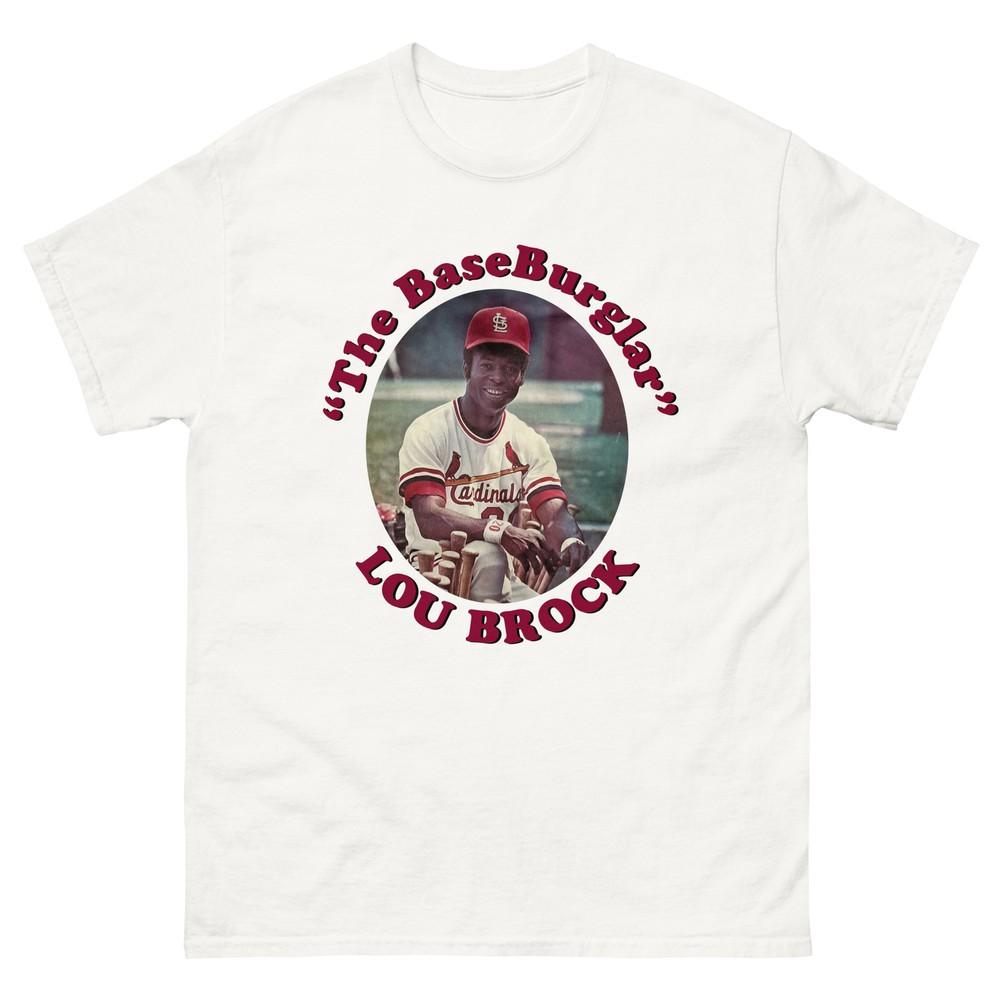 

The Base Burglar Lou Brock Baseball Graphic T Shirt Unisex classic tee Unisex T-Shirt XXXXL