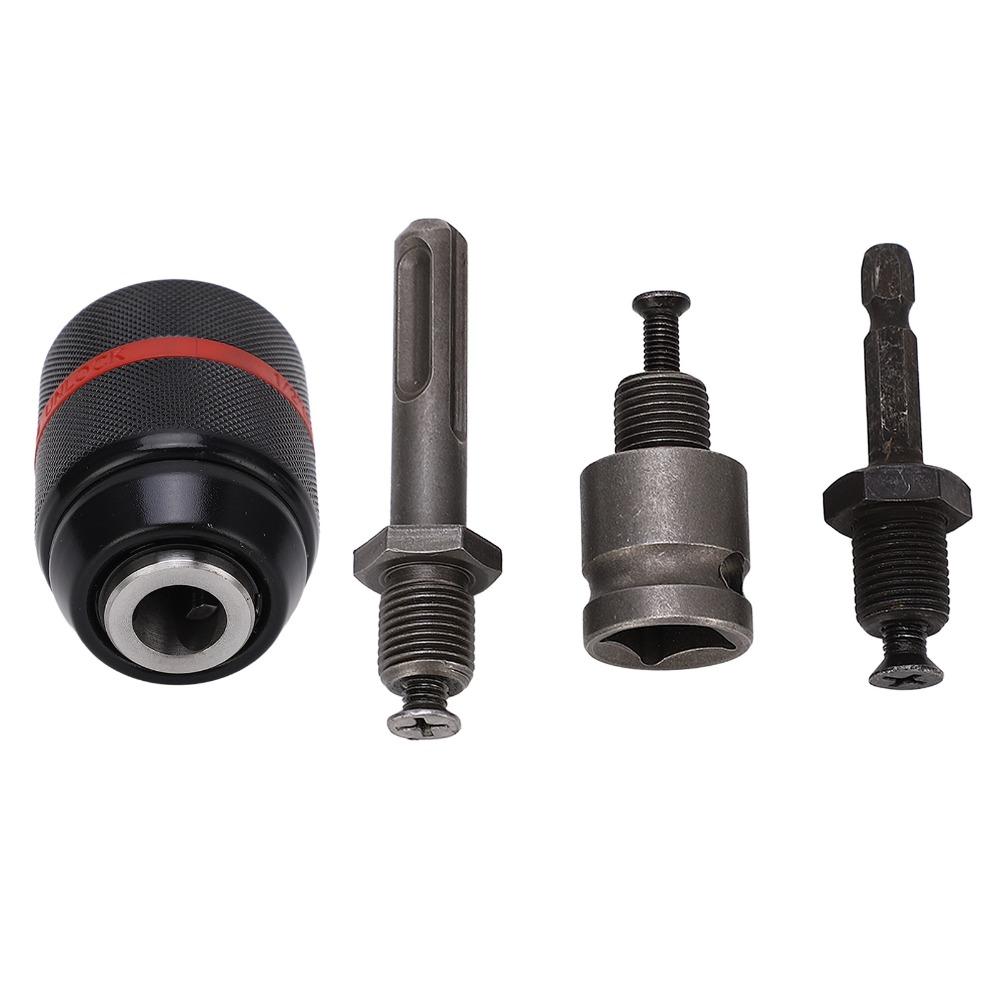 1/2-20UNF Mount Keyless Drill Chuck 2-13mm Capacity Metal Heavy Duty Chuck  For Impact Driver