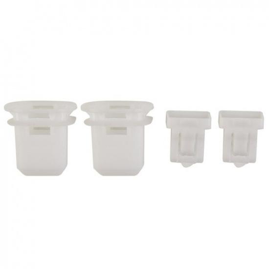 2x Toy/Ota Rear Seat Locking Clip Fastener Clips Car Rear Seat WHITE Pladtic