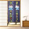 Stylish Noren Curtain with a Cat Room Good Luck 150cm Long x 85cm for Living Dressing and NR1671 Pattern, Divider, Design, Pear-Textured Fabric, Wide,