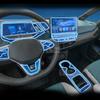 For Volkswagen ID3 - Car Interior Center Console Transparent TPU Protective Film Anti-scratch Sticker