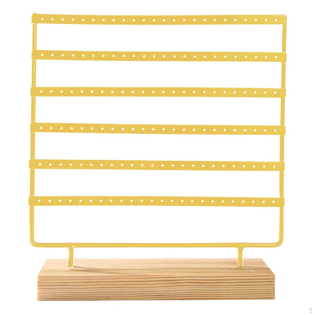 144 Holes 6 Layers Jewelry Display Stand Earring Organizer Holder