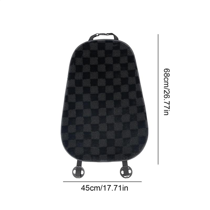 Bil Sittdyna Plysch Framstolskudde Varm Bilsitsskydd Lyxiga Bilsätetillbehör Andningsbar För Kallt Väder