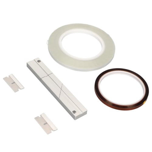 Splicing Block Kit, 1/4" 10" Aluminum Tape Splicing Set for Revoxsonido Opening Reel-to-Reel Cassettes, Includes 1 Roll of Splicing Tape and Leader Ta