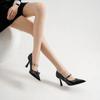 Women's Shoes 2025 Fashion Buckle Strap Women's High Heels New Metal Decoration Office and Career Sexy Pointed Toe Heels Women