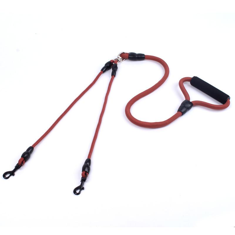 Double ended hook, one tow, two pet leash, nylon dog leash,  pet supplies, dog chain
