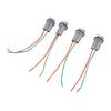 4Pcs Bulb Socket Wiring Harness Socket Connector for Wedge Base 901 902 904 906 908 909 912 914 915 916 917 918 920 921