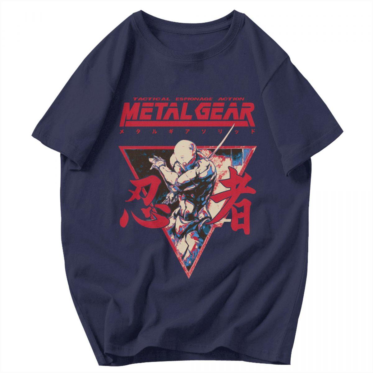 

Men T Shirt Metal Gear Solid Gray Fox Pops Y2K Graphic Tees Unisex Tops T Shirts 4XL