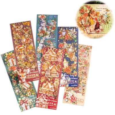 Christmas Sealflake Sealcollage Materialpaper materialcuteMerry Christmasflake sealstylishChristmas decorationsnowflakeSanta ClauselkChristmas