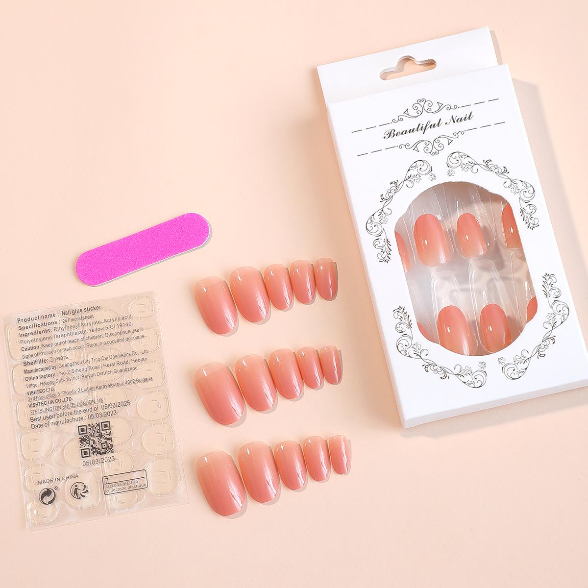 

Набор съемных накладных ногтей миндалевидной формы (24 шт) Extra Long