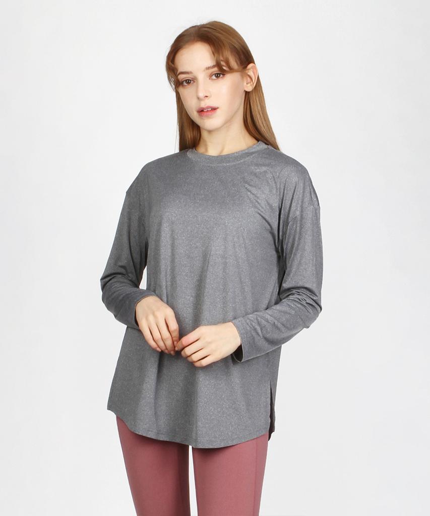 NOKJOK Loose Fit Ella Long Sleeve Tee Running Yoga Wear Pilates Wear