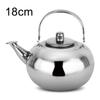 14/16/18cm Hot Water Kettle Stainless Steel Kettle Heat Resistant Handle Stovetop Camping Coffee Pot Teaware Kitchen Accessories