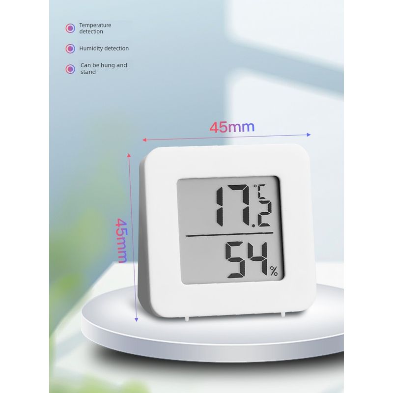 

Youfu High Precision Mini Thermometer Temperature Moisture Meter Indoor Home Baby Room Wall Hanging Room Temperature Precision Thermometer [Mini compact] send wall stickers